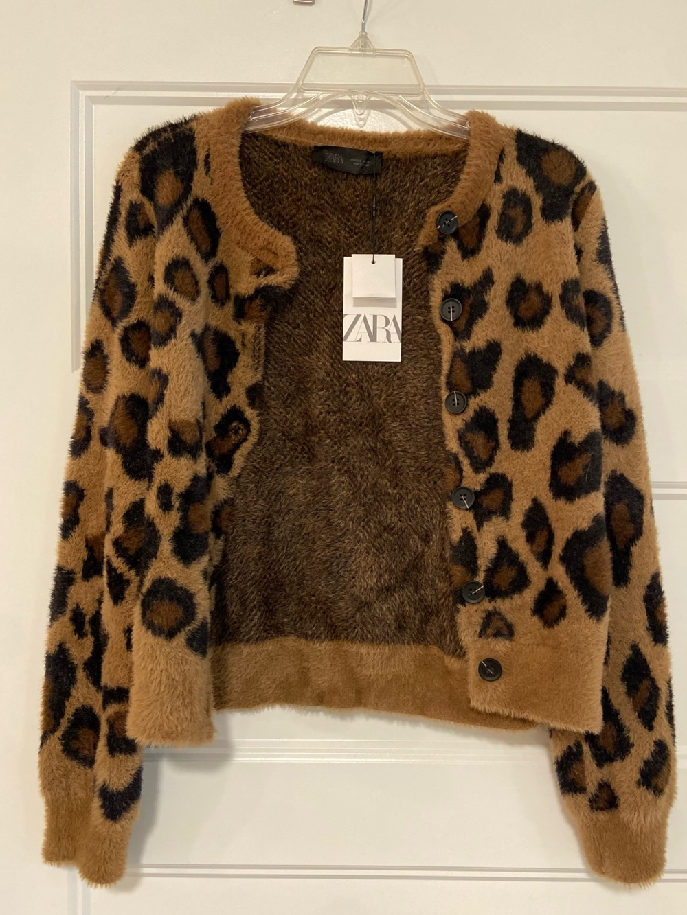 ZARA Leopard Cardigan, NWT - Picture 2 of 16